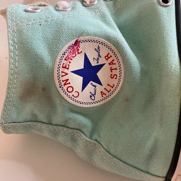 Converse Chuck Taylor All star High Tops Women Sz 12 Men Sz 10 Mint Green - Picture 4 of 8
